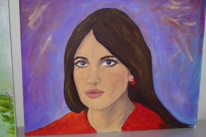 acrylic - dries too fast to do fine work